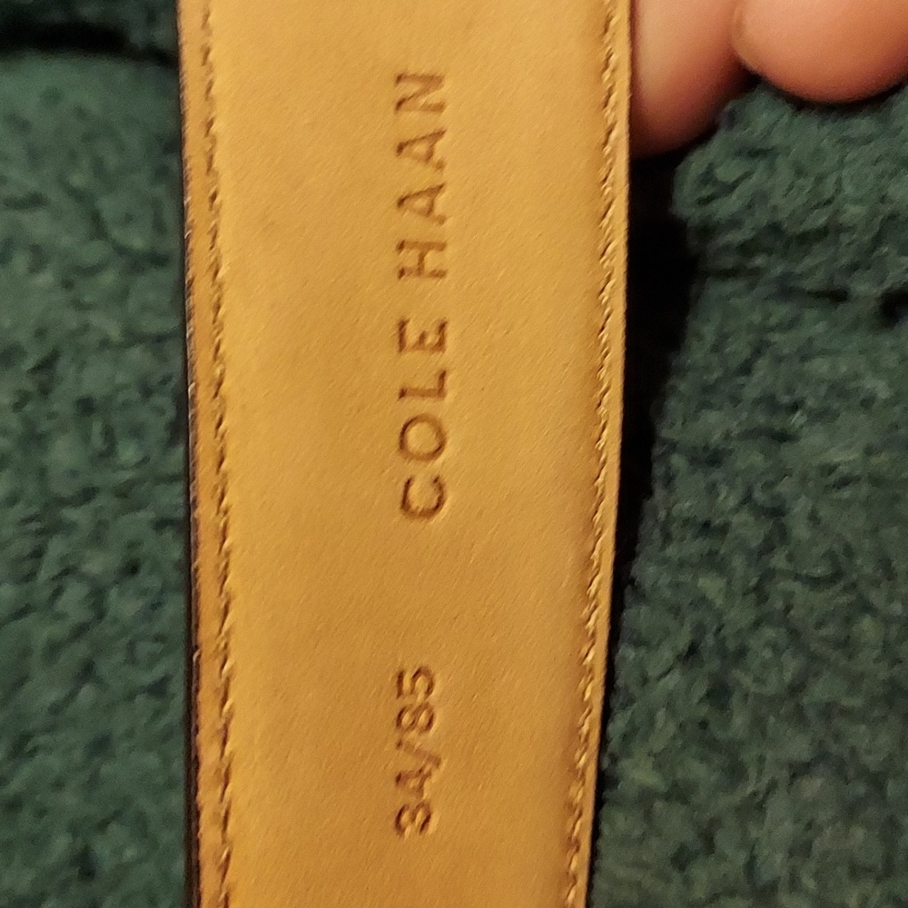 Discounted designer! Genuine leather belt by Cole haan